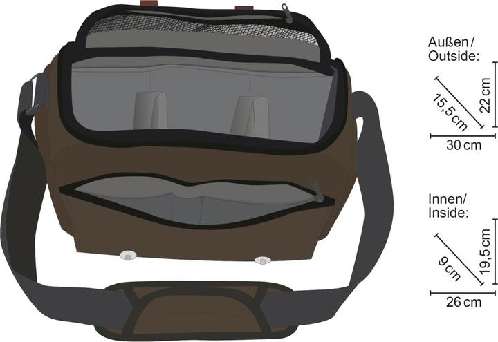 Image du produit mantona Sacoche pour appareil photo Milano grande (Sac à bandoulière pour appareil photo)