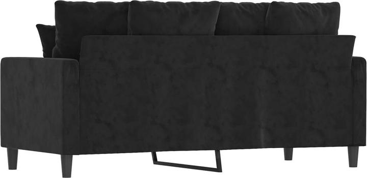 Produktbild VidaXL 2-Sitzer-Sofa Schwarz 140 cm Samt,Farbe: Schwarz,Material (2-Sitzer)