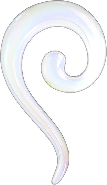 Image du produit Star Piercing Spirale extensible Taper revêtue blanc perle (sans laiton)