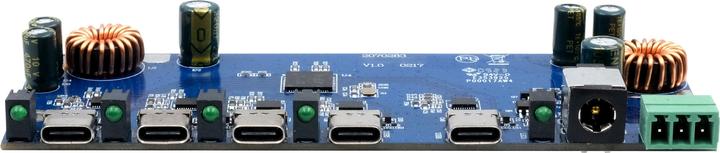 Immagine prodotto Exsys Scheda hub industriale USB 3.2 Gen 2x1 a 4 porte (USB-C, 4 Porti)