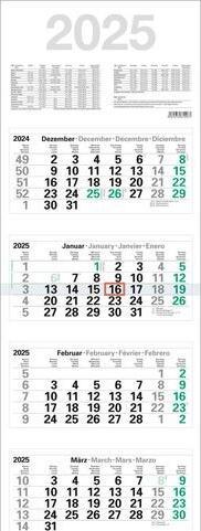 Nährwerte und Zutaten Markenlos Kalender M4GL 2025 Deutsch Weiss (Deutsch)