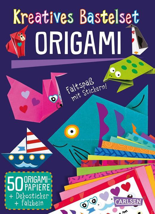 Produktbild Kreatives Bastelset: Origami: Set mit 50 Faltbögen, Anleitungsbuch und Falzhilfe (Deutsch, Anton Poitier)