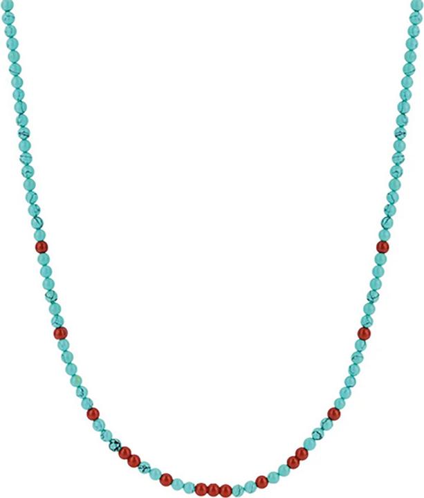 Ti Sento Milano Collier mit türkisfarbenen Steinen 3939TQ/42 (925 Sterling Silber, 48 cm)