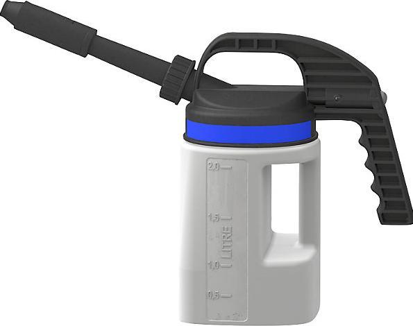 Actual product image Denios LubriFlex PE universal filling can, with 2 spouts, capacity 2 l.