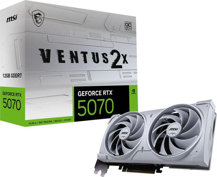 Actual product image MSI GeForce RTX 5070 VENTUS 2X OC WHITE (12 GB)