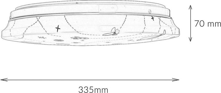 Produktbild Licht-Erlebnisse Deckenlampe Stella (1300 lm)