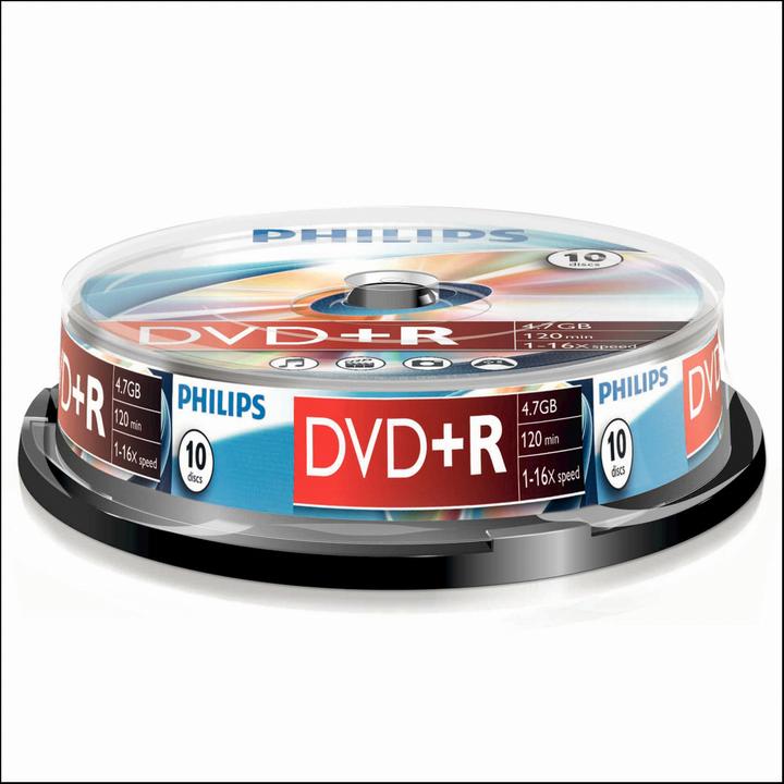 Actual product image Philips 1x10 DVD+R 4.7GB 16x SP (10 x)