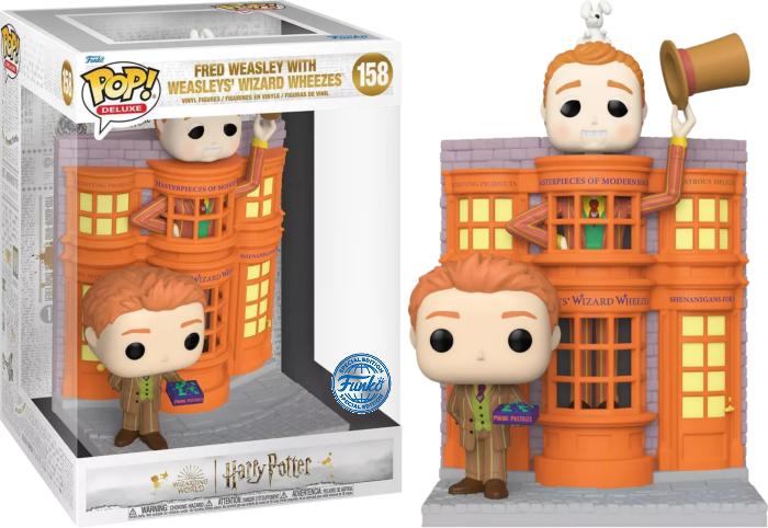 Produktbild Funko POP! Harry Potter Deluxe Fred Weasley with Weasleys' Wizard Wheezes Edition Limitée 15cm