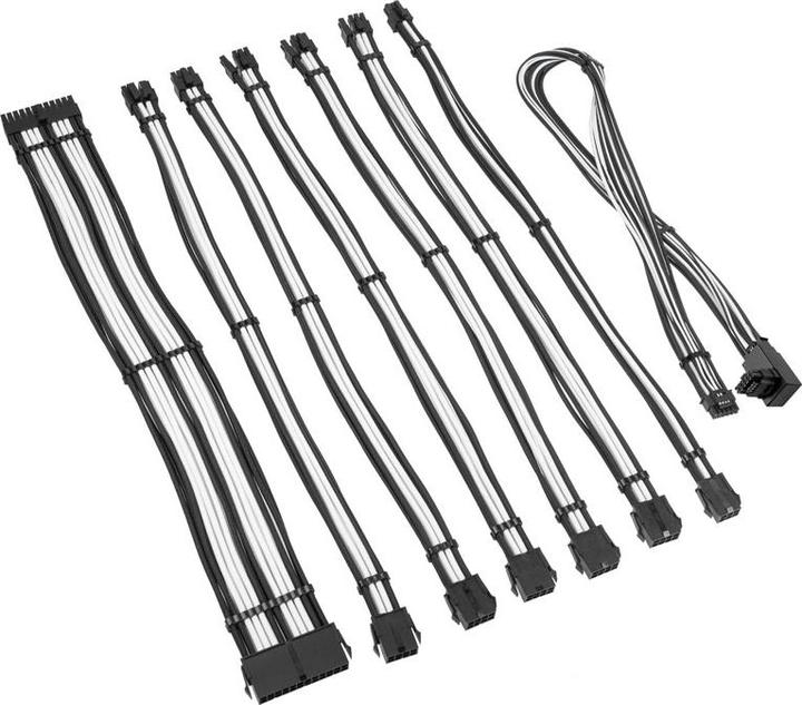 Produktbild Kolink Core Pro Braided Cable Extension Kit 12V-2x6 Typ 1 - Jet Black/Brilliant White (0.99 m)