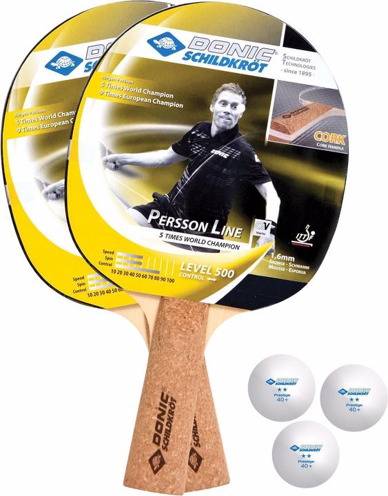Immagine prodotto Donic Schildkröt Tischtennis Set Persson 500 Kork Set