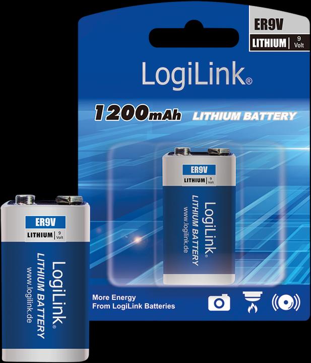 Actual product image LogiLink Ultra Power ER9V (1 pcs., 9V Block, 1200 mAh)