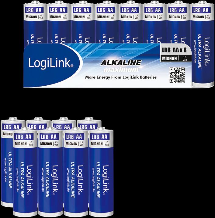Produktbild LogiLink Ultra Power (8 Stk., AA, 1700 mAh)