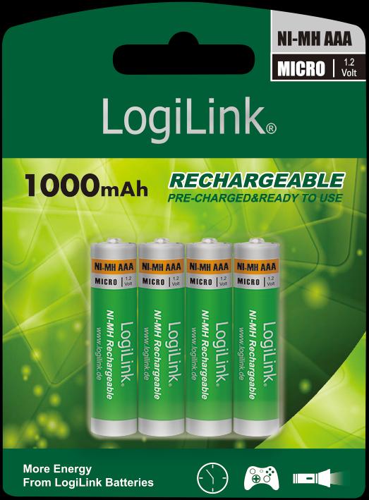 Produktbild LogiLink Ultra Power (4 Stk., AAA, 1000 mAh)