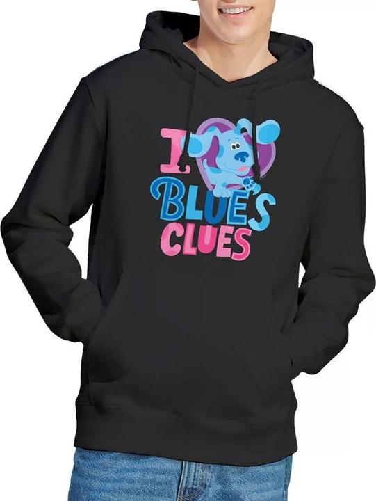 Immagine prodotto Blue's Clues & You! I Heart Blue Felpa con Cappuccio Uomo (XXL)
