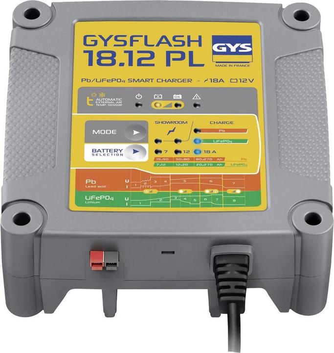 Produktbild GYS GYSFLASH 18.12 PL 026926 Automatikladegerät 12 V 18 A (12V, 18 A)