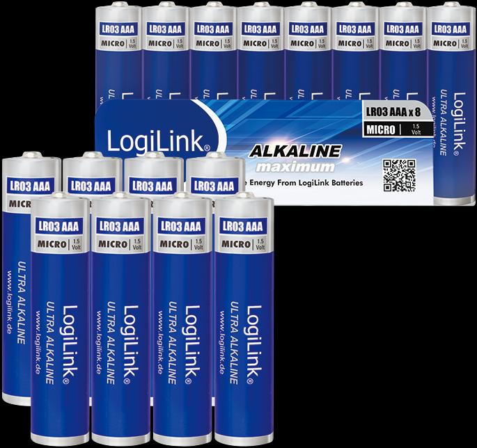 Produktbild LogiLink Ultra Power (8 Stk., AAA, 650 mAh)