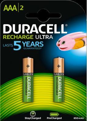 Image du produit Duracell Recharge Ultra (2 pcs, AAA, 850 mAh)