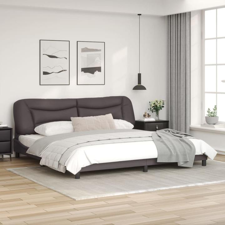 Produktbild VidaXL Bettgestell mit LED Kunstleder (200 x 200 cm)