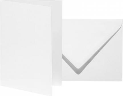 Immagine prodotto Artoz 10 biglietti pieghevoli con buste Mosaico DIN B6 bianco (B6, 1 x)