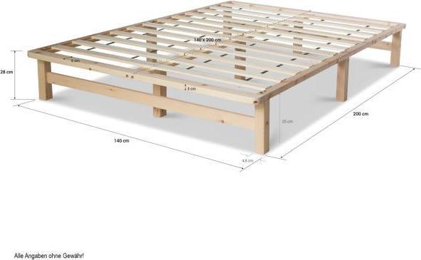 Actual product image Homestyle4u Pallet bed (140 x 200)