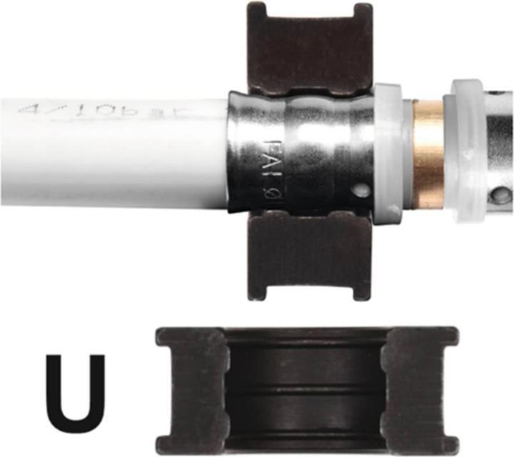Produktbild Yato Profi Rohrpresszange 4-teilig, für Verbundrohre PE RT PEX Al PEX PEX-AI-PEX Aluminium, 16-26 mm (57 mm)