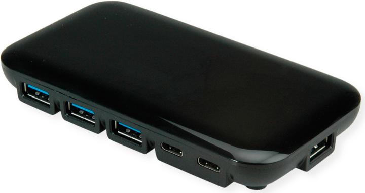 Produktbild Roline USB 3.2 Gen 2 Hub, 7-fach (3x Typ C + 4x Typ A) (USB-C, 7 Ports)