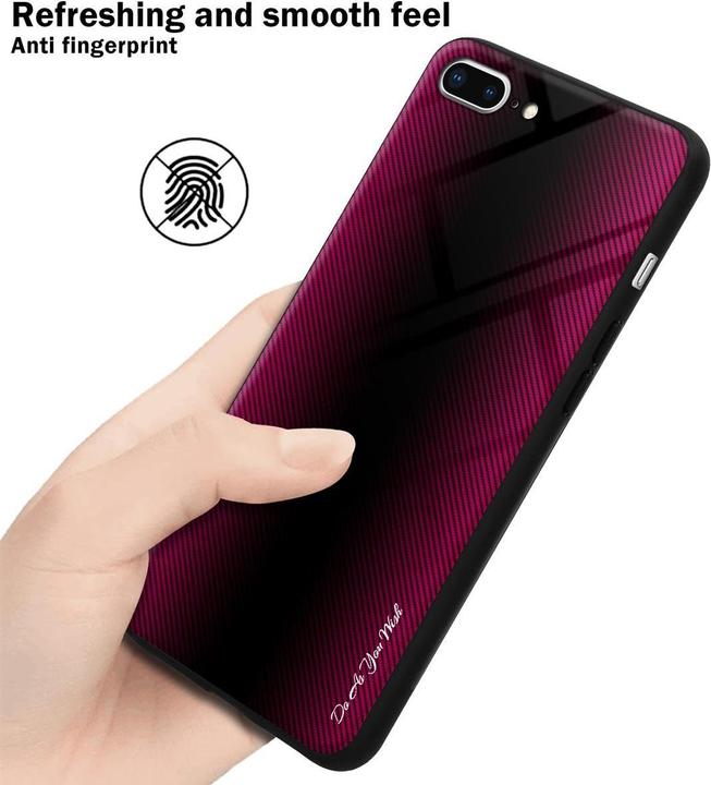 Immagine prodotto Cadorabo Copertura di vetro a strisce in TPU (Apple iPhone 7 Plus, Apple iPhone 7s Plus)