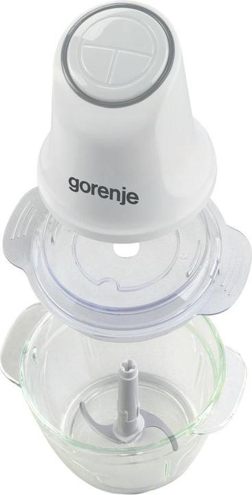 Actual product image Gorenje Chopper - white- 500 W, AC motor, 1 l glass container with measuring scale, rubber feet- Turbota (1000 ml, 500 W)
