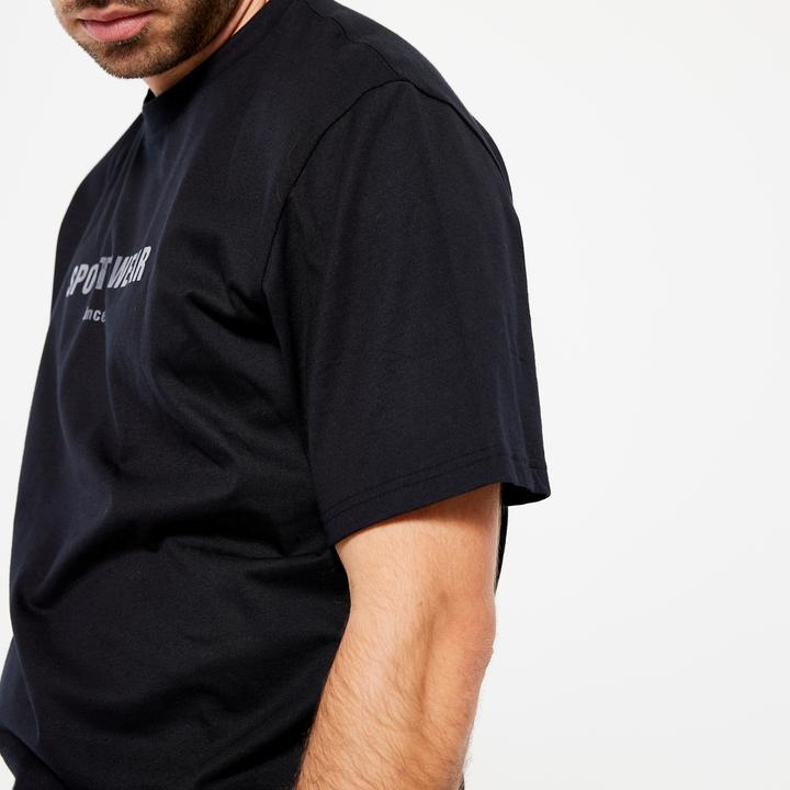 Actual product image Domyos T-shirt men - Essentials 500 printed black (L)