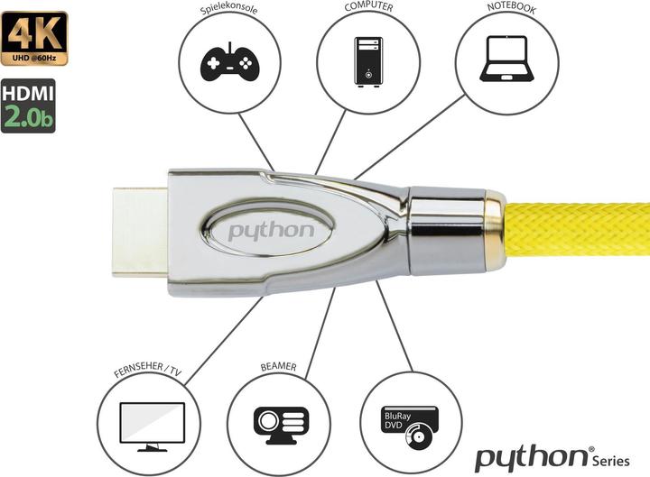 Productafbeelding Python HDMI - HDMI (0.50 m, HDMI)