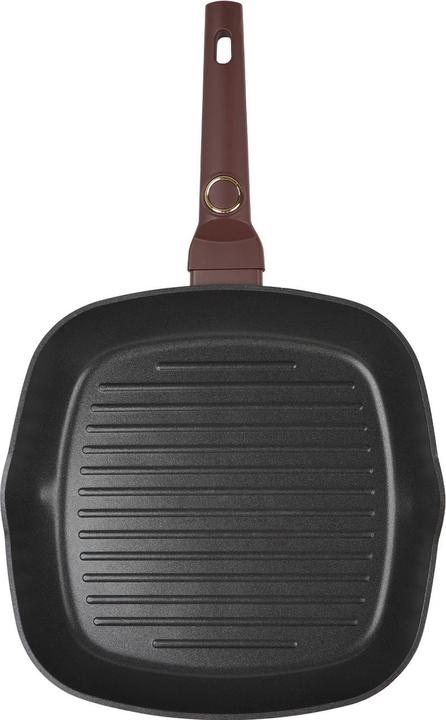 Produktbild BerlingerHaus Design-Pfannen-Set, inkl. 2 Bratpfannen und 1 Grillpfanne, Ã˜ 20/24/28cm, bordeaux (28 cm, Pfannenset + Topfset, Aluminium)