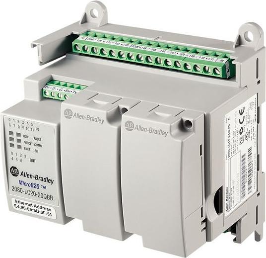 Produktbild Allen Bradley Speicherprogrammierbare Steuerung 12DI (4D/A) 7DO 1AO 24VDC 10000-Schritte