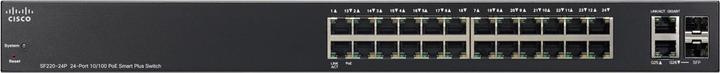Actual product image Cisco SF220-24P: 24 Port Smart Plus Switch (24 Ports)