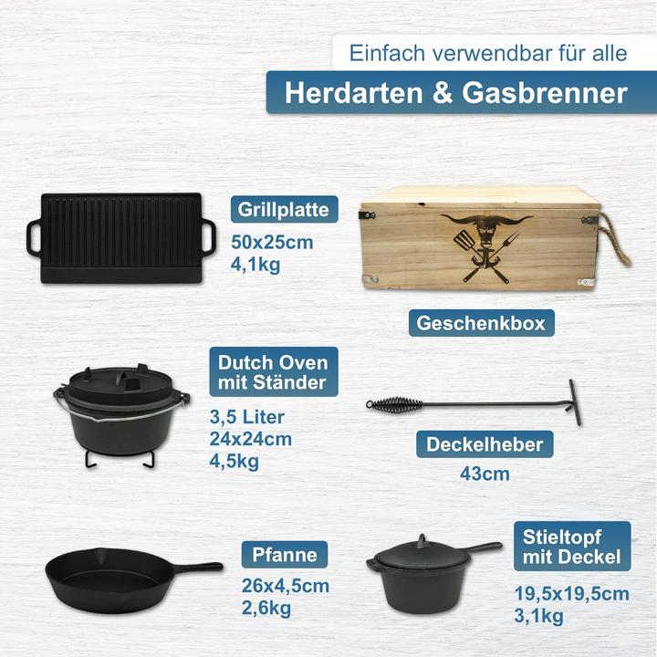 Produktbild Hausratplus Osoltus 7-teiliges Dutch Oven Set