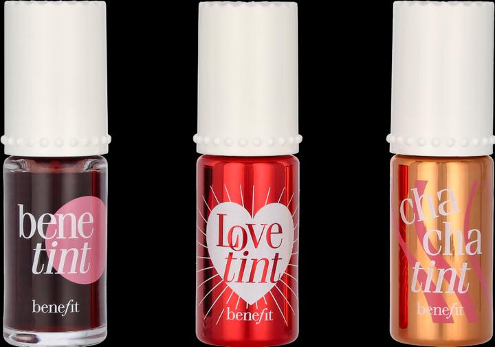 Produktbild BeneFit Cosmetics Lip Tints to Love (Violett, Gold, Rot)