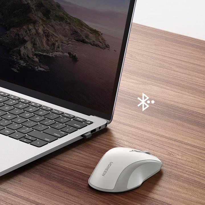 Actual product image Ugreen Wireless mouse MU101 2.4G (White) (Wireless)