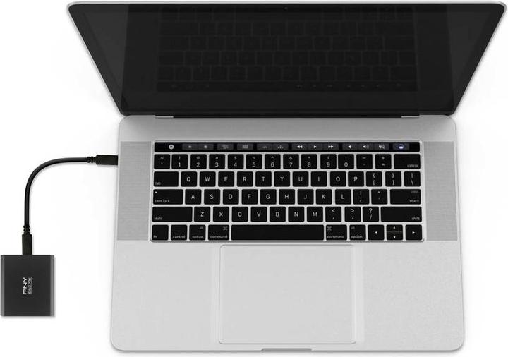 Productafbeelding PNY SSD EliteX-PRO 500 GB externe schijf, zwart (PSD0CS2260-500-RB) (500 GB)