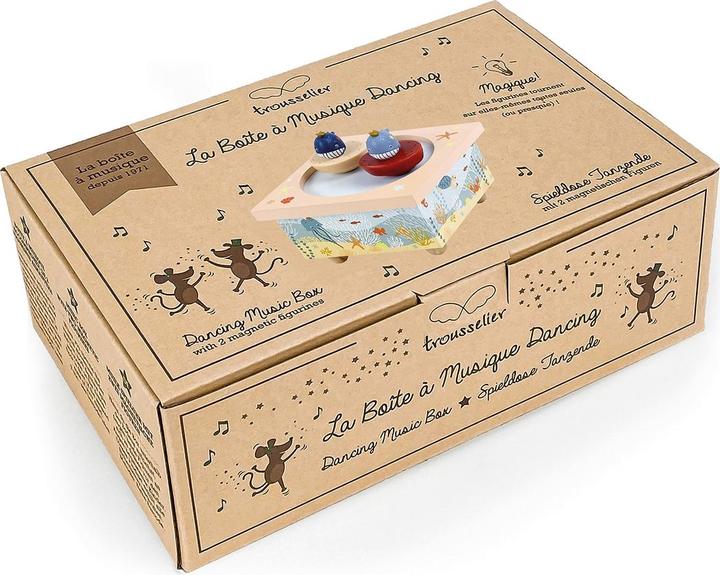 Actual product image Trousselier Music box with dancing whales, magnetic