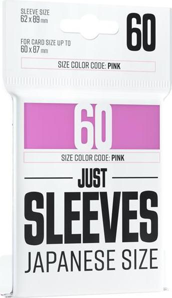 Gamegenic GGX10019ML - Just Sleeves - Japanese Size, pink (60 Sleeves)