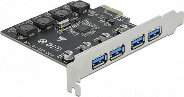 Delock PCI Express x1 card to 4 x external USB Type-A socket SuperSpeed USB (USB 3.2 Gen 1)