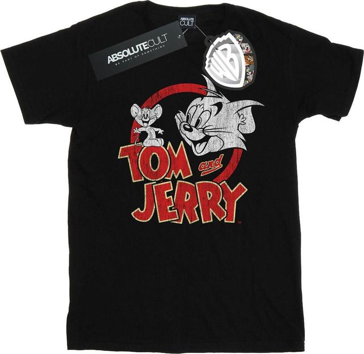 Tom & Jerry Distressed Logo TShirt