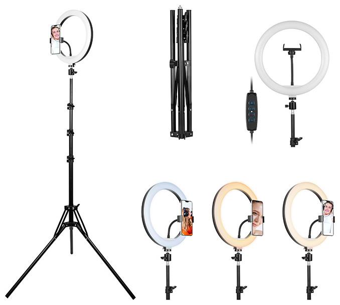 Produktbild Tracer RING 30cm tripod 210cm ring lamp (1700 lm)