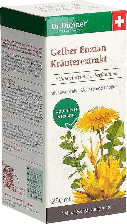 Dr. Dünner Dünner Gelber Enzian Kräuterextrakt Fl 250 ml (1 Stück, Flüssigkeit, 470 g)