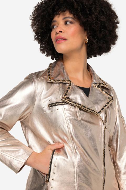 Produktbild Angel of Style Leder-Bikerjacke, echtes Leder, Beschichtung, Rücken-Print (52)