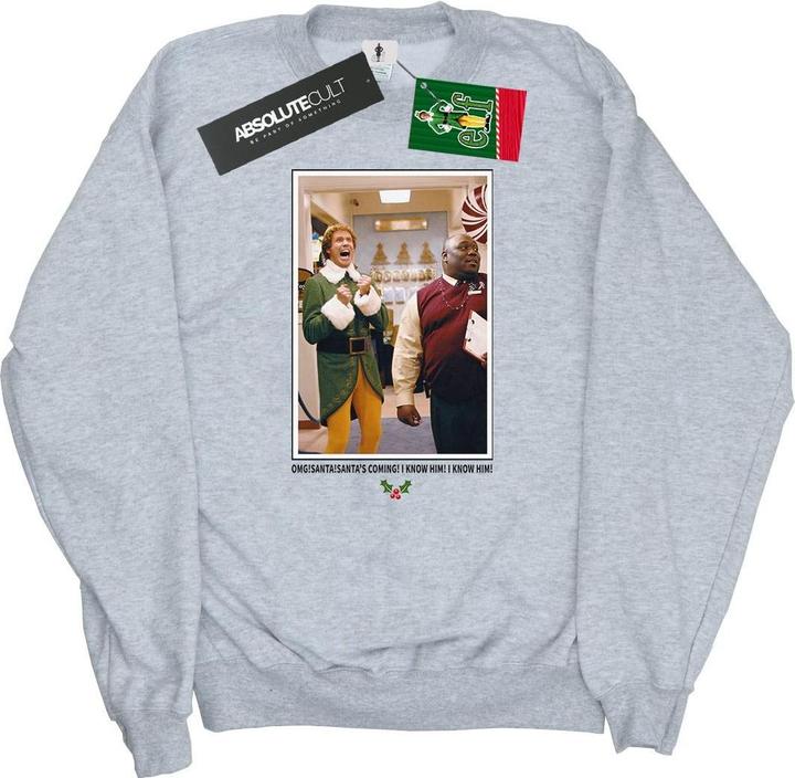 Elf OMG Santa Photo Sweatshirt (XL)