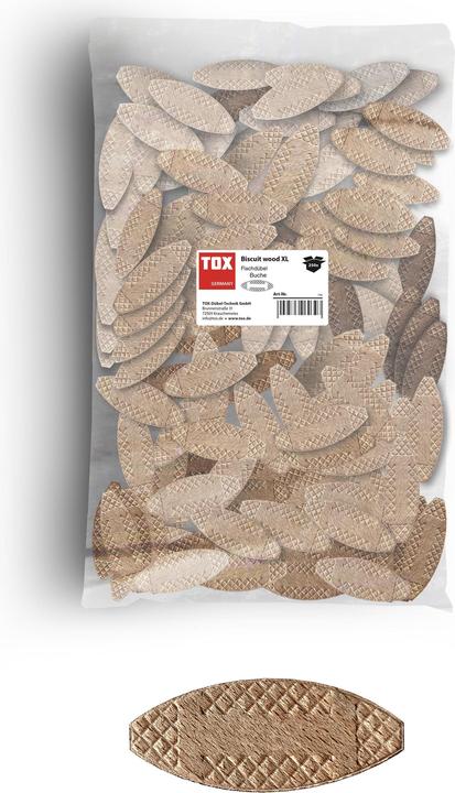 Immagine prodotto Tox Spine piatte in legno Biscuit wood XL P10 (250 pezzi) (250 pz.)