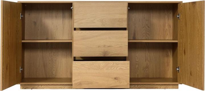 Immagine prodotto Swisshandel24 Credenza HWC-J78, cassettiera con cassetto alto, MDF soft-close 86x160x40cm look rovere (86 x 160 x 40 cm)