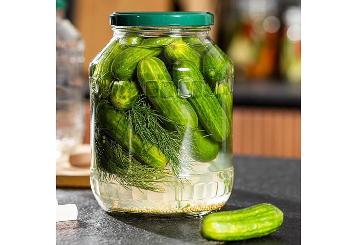 Actual product image Childhome HI Cucumber jar with tongs 2650ml (6 pcs., 2.65 l)