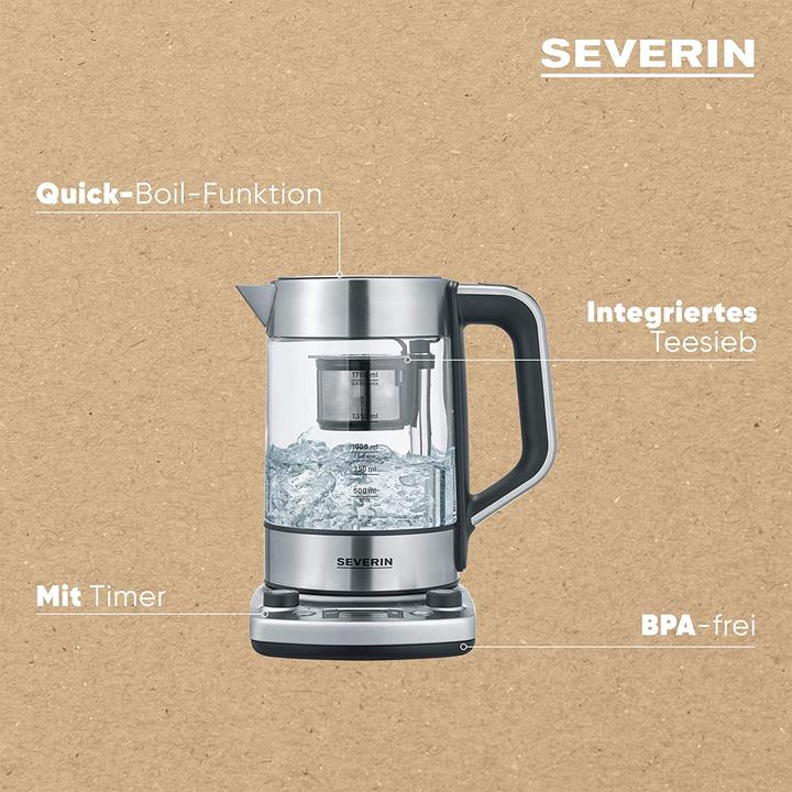 Actual product image Severin WK 3422 Kettle stainless steel (1.70 l)