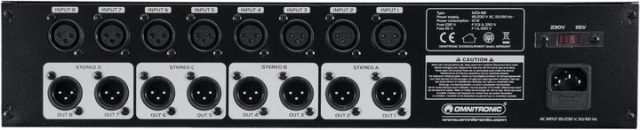 Actual product image Omnitronic MZD-88 (Studio- and Livemixer)
